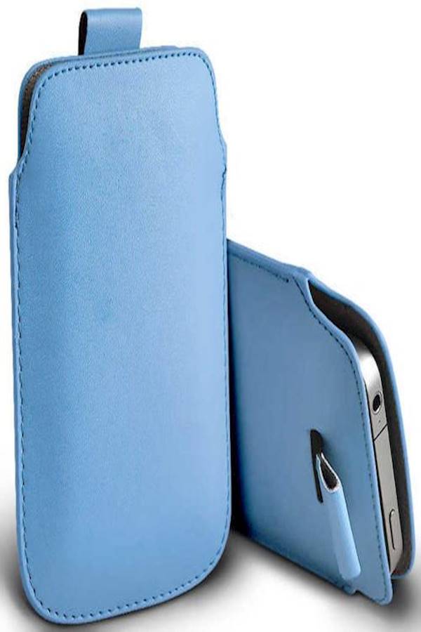 Generic - Leather Pocket Pouch/Sleeve Case Cover For Apple iPhone 5/5C/5S Blue - Image 1