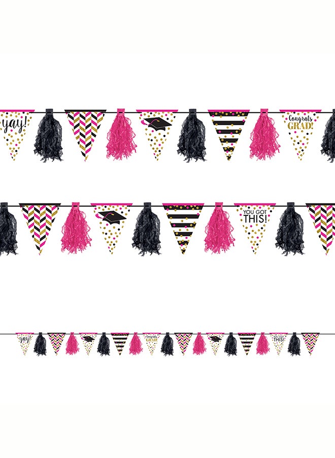 Amscan Grad Confette Tassel Garland