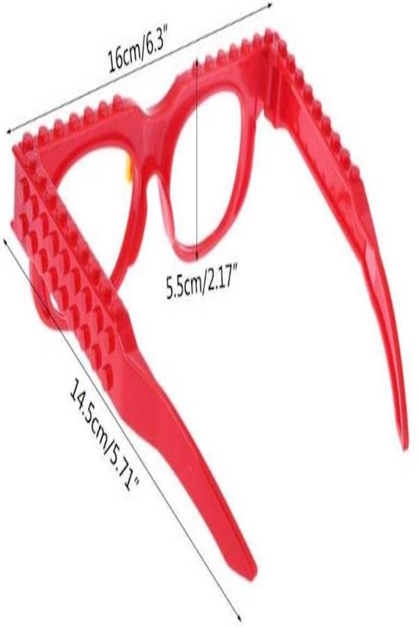 Block Glasses Figure DIY Kids Toy 4+ Years - Image 3