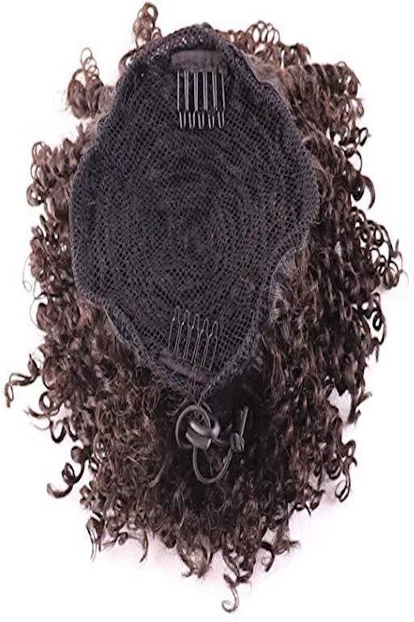 Generic African Caterpillar Explosion Head Wig With Synthetic Hairpin Brown  - Image 5