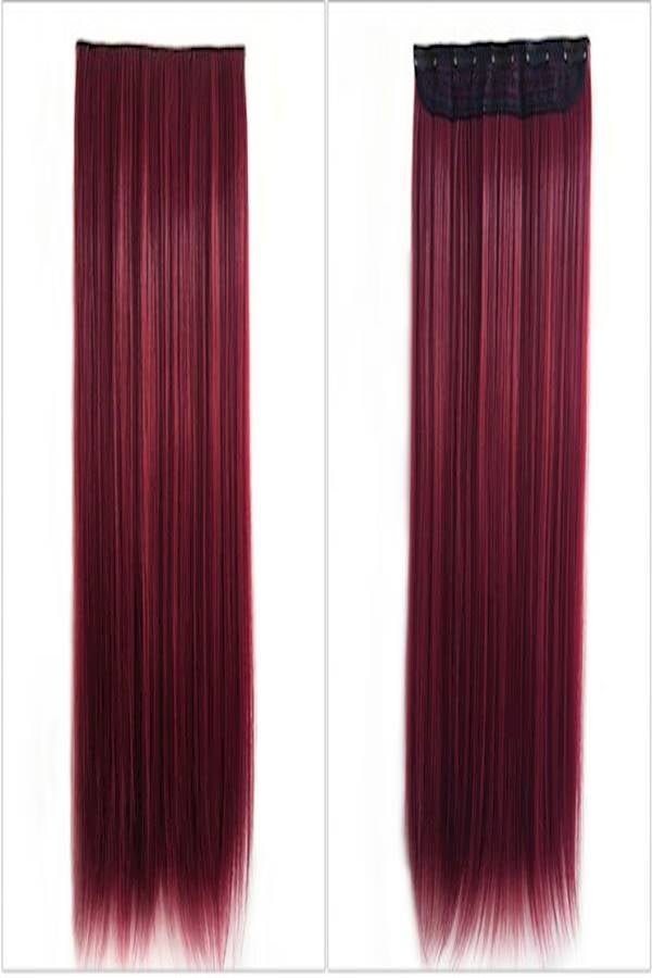 Fluffy Long Hair Extension Red 60cm - Image 2