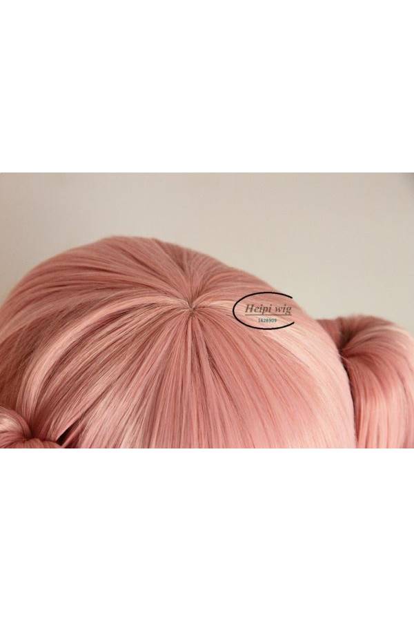 شعر مستعار مستوحى من شخصيات الرسوم المتحركة بتسريحة ذيل الحصان للحفلات التنكرية وردي - Image 3