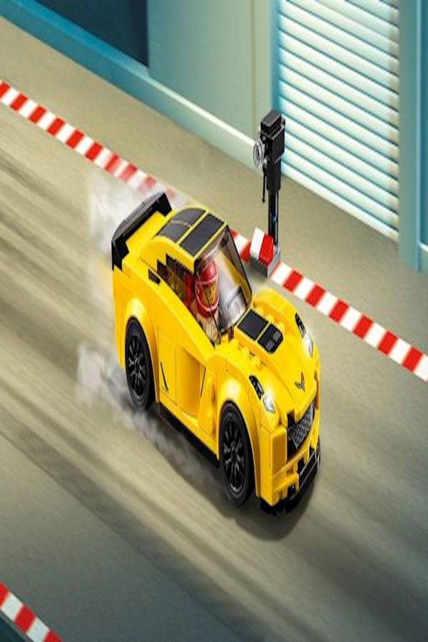 ليغو لعبة سيارة شيفروليه كورفيت Z06 سبيد تشامبيونس 75870 4 Years  - Image 4