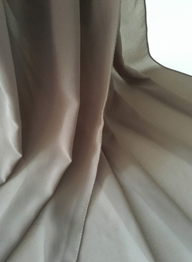 Cuts & Fits - Crepe Chiffon Scarf Chocolate Brown - Image 1