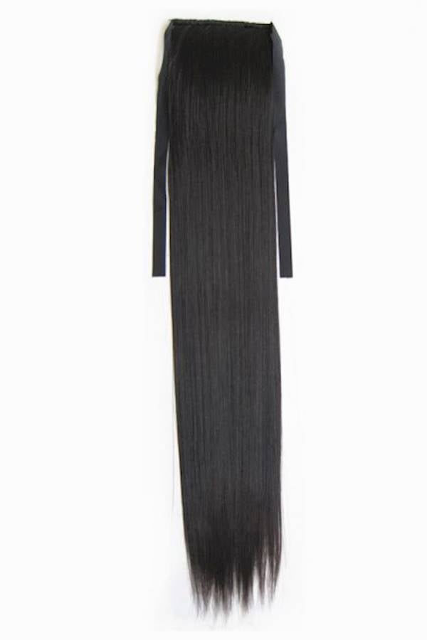 Generic Fluffy Long Hair Extension Wig Black 55cm - Image 1