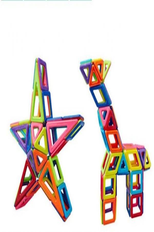 Generic - 77-Piece Magnetic Building Blocks Toys Educational Magnetic Tiles Set For Kids 3+ Years 77 - Image 1
