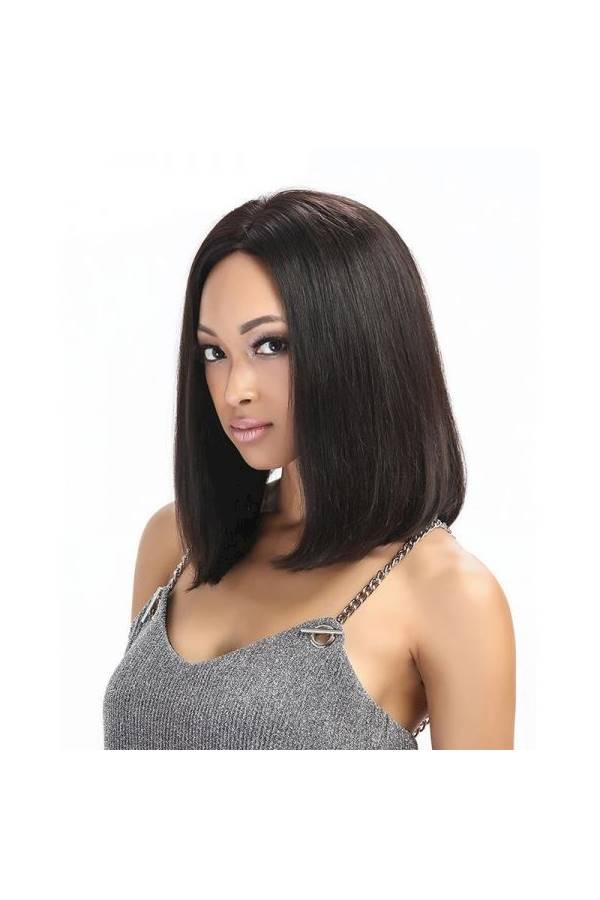 Bob Wig Hairpieces Black 35cm - Image 3
