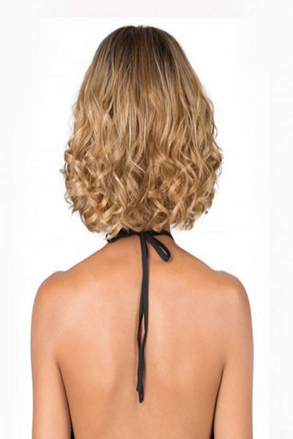 شعر مستعار قصير وأنيق بلوند - Image 3