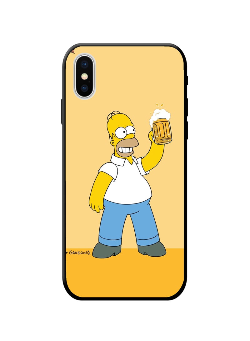 إس واي إن غطاء حماية واقٍ لهاتف أبل آيفون XS أصفر/أبيض/أزرق