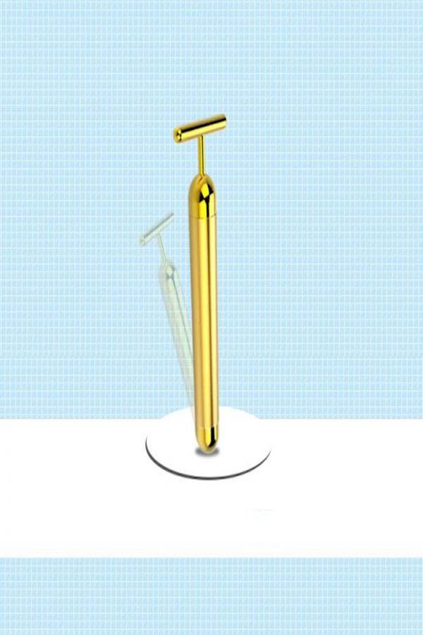 أداة تدليك الوجه الكهربائية ذهبي - Image 3