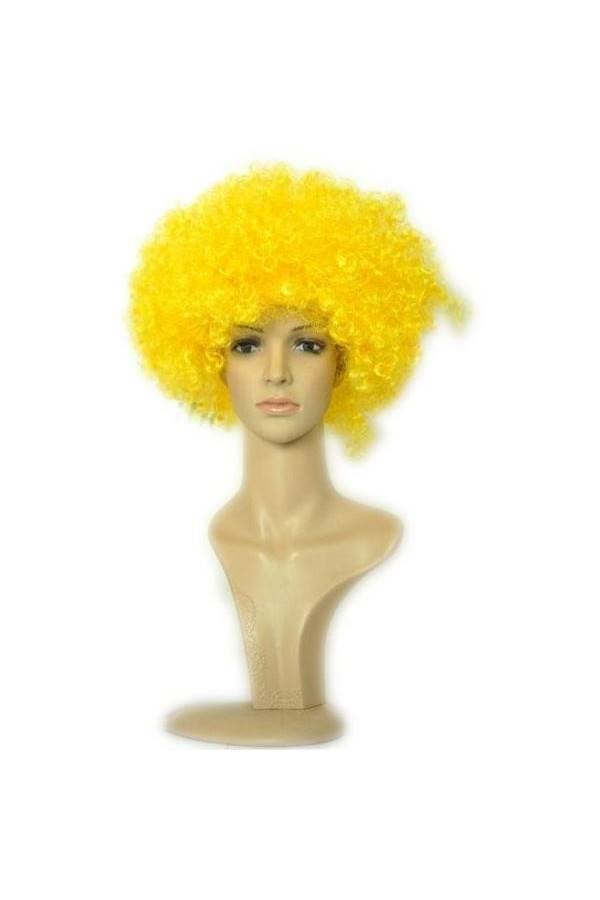 Generic Halloween Clown Wig Color Explosion Head Seven Color Children Performance Props Yellow - Image 1