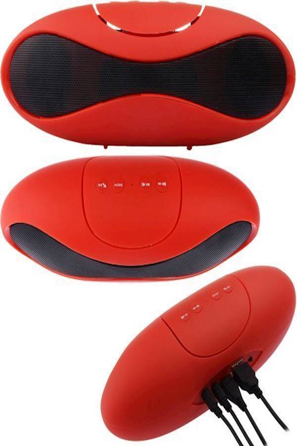 Portable Mini Bluetooth Speaker Red/Black - Image 1