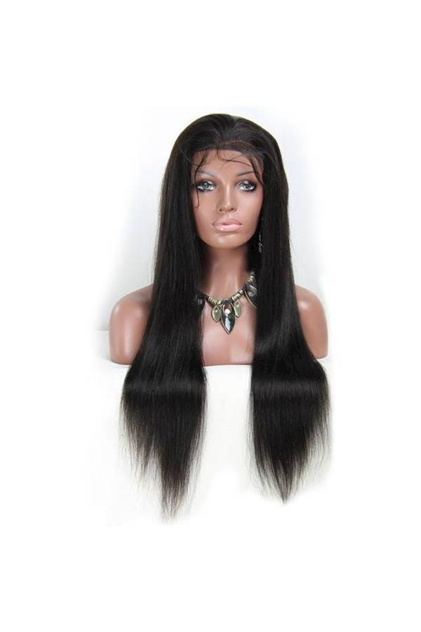 Front Lace Hair Wig Black 22inch - Image 1