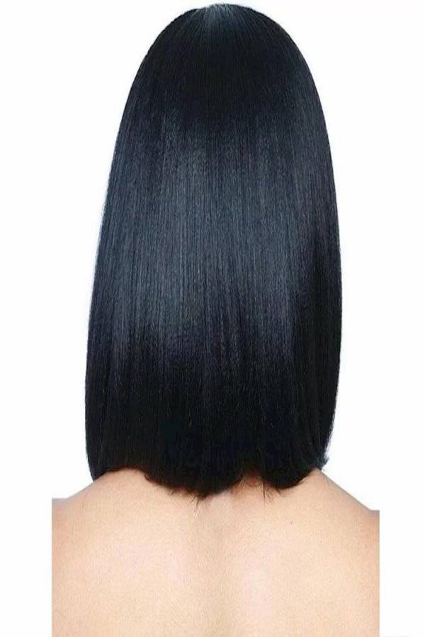 Short Straight Hair Wig Black - Image 2