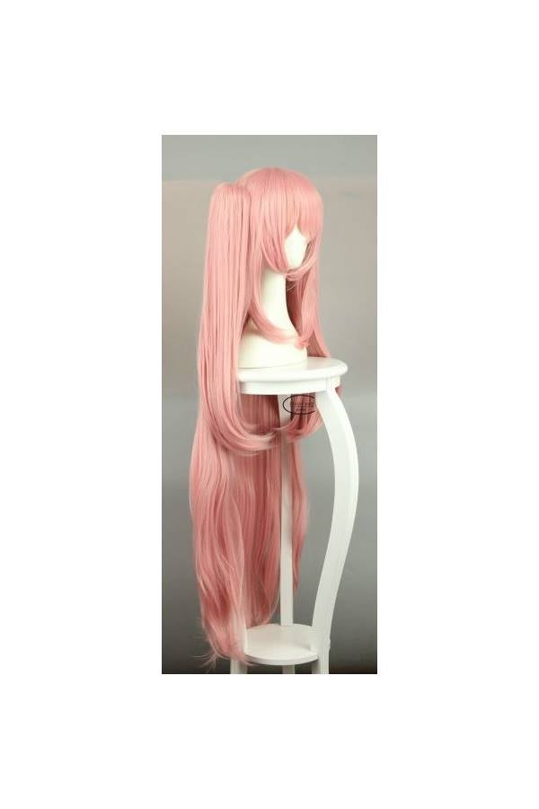 شعر مستعار مستوحى من شخصيات الرسوم المتحركة بتسريحة ذيل الحصان للحفلات التنكرية وردي - Image 4