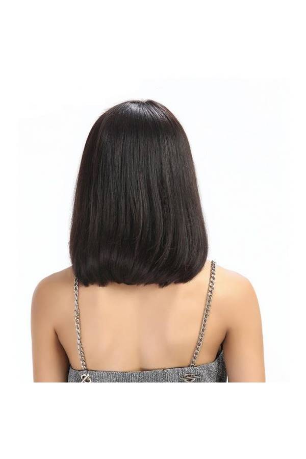 Bob Wig Hairpieces Black 35cm - Image 2