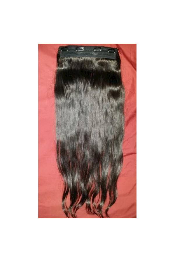 وصلات شعر مع كباسة أسود 26بوصة - Image 3