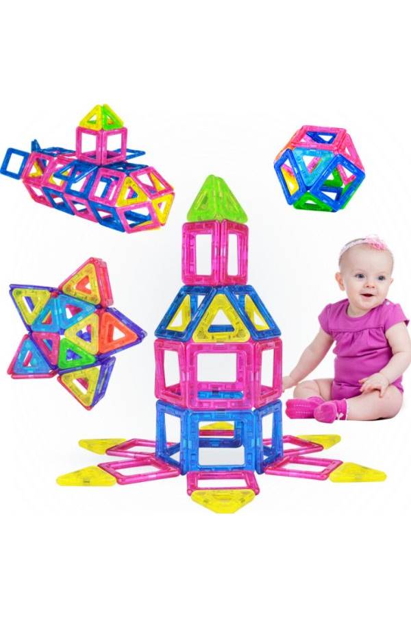 Magnetic Tiles Building Toy- 38 Piece Construction Set For Kids 38  - Image 2
