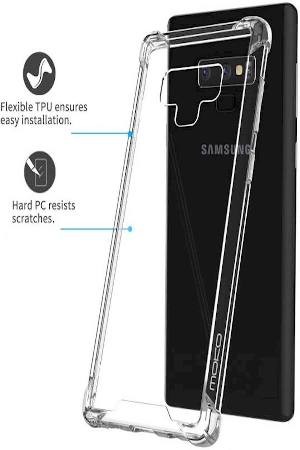 Generic - Clear View Standing Case Cover For Samsung Galaxy Note 9 Clear - Image 1