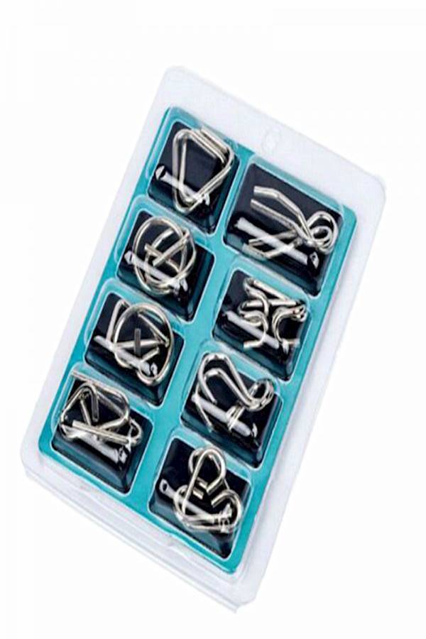 8-Piece Brain Teaser Puzzle Set 