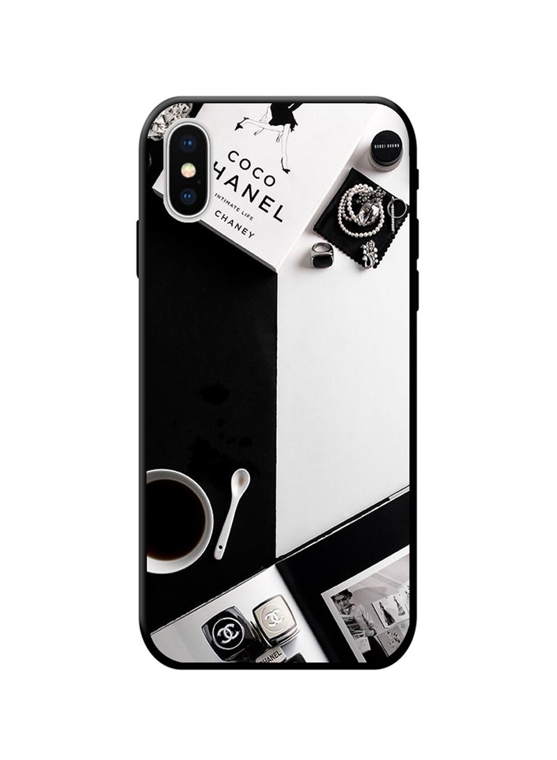 Protective Case Cover For Apple iPhone XS Max Black/White