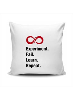 Experiment, Fail, Learn, Repeat Cushion