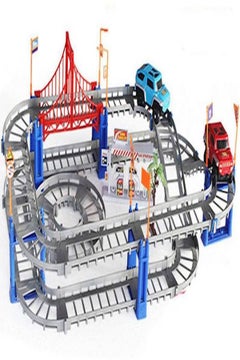 Generic 73-Piece Electric Puzzle Multi-Layer Speed Rail Track Set  - Image 1