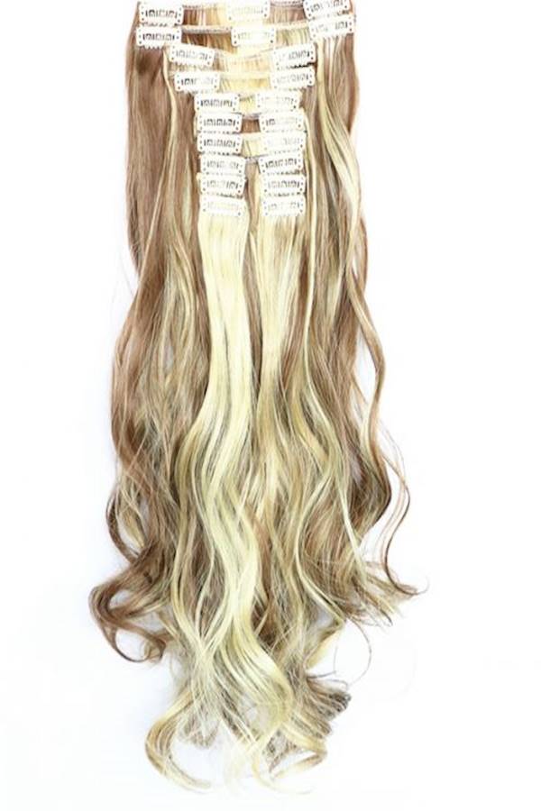 Long Curly Hair Extension Yellow - Image 2