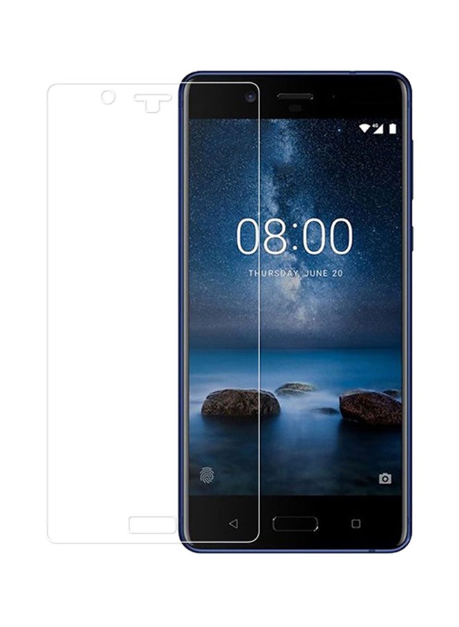 9H Tempered Glass Screen Protector For Nokia 8 Clear