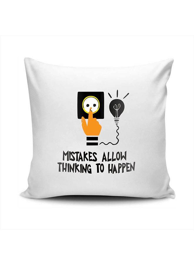 Mistakes Allow Thinking To Happen Cushion