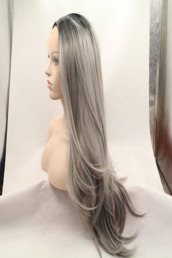 Curly Lace Wig Pink - Image 2