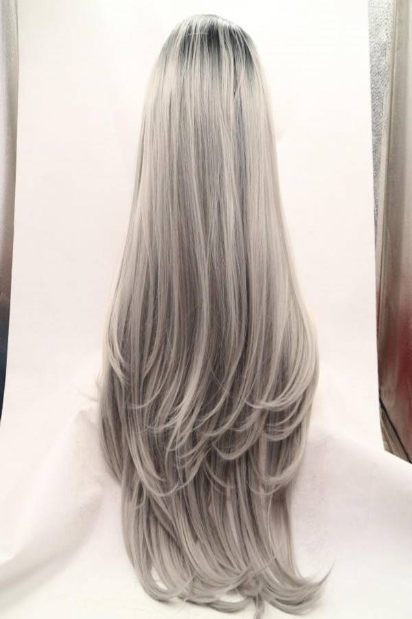 Curly Lace Wig Pink - Image 3