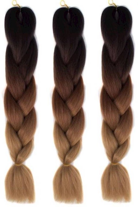 3 Piece African Braids Hair Extension Set Multi Color