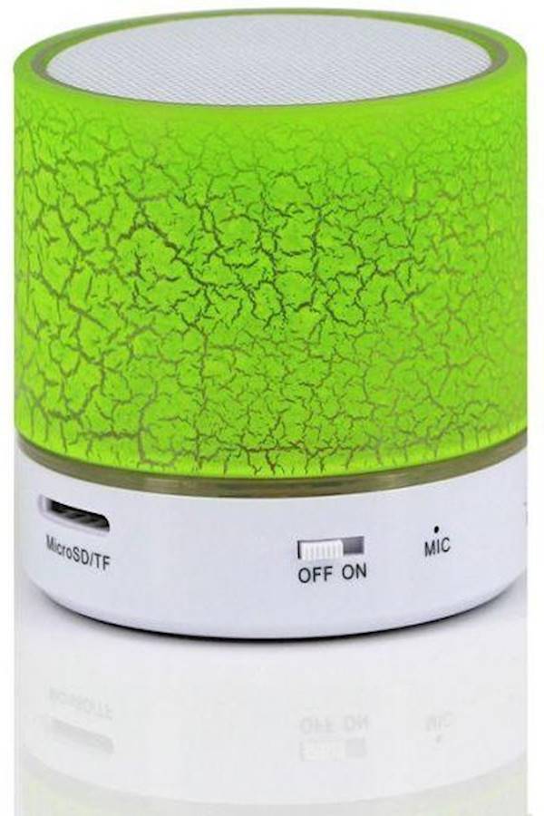 Portable Bluetooth Multimedia Speaker With TF Card Slot Green/White