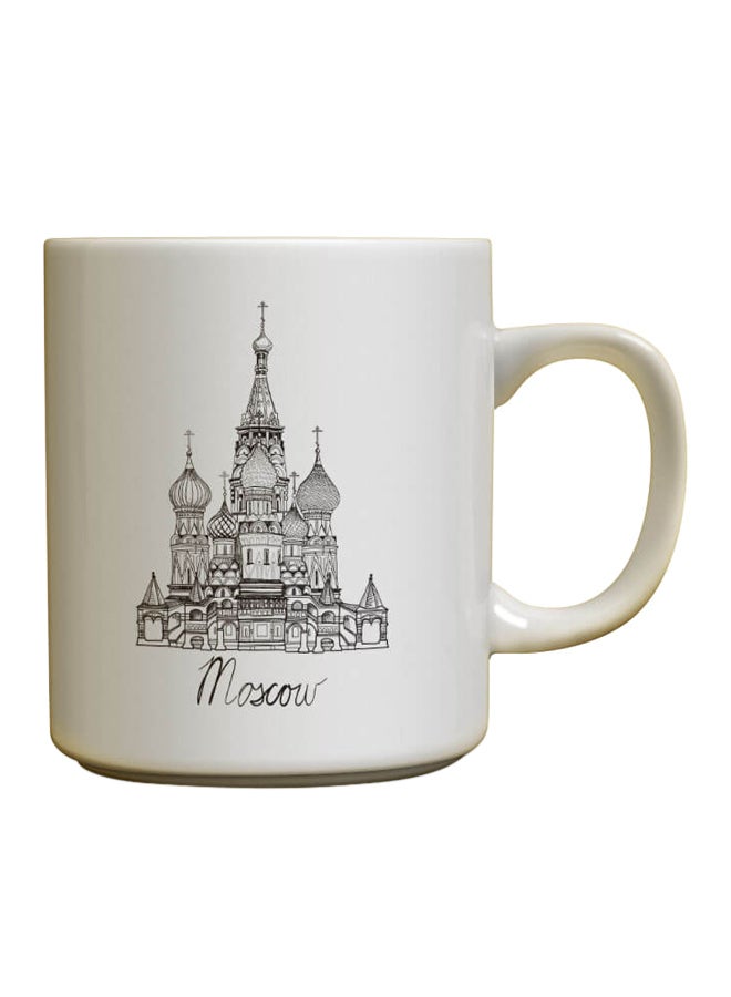 مج بتصميم مدينة موسكو أبيض/ أسود