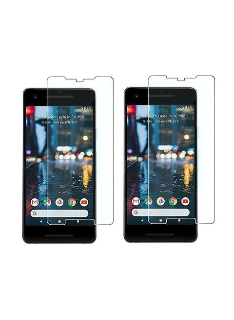 2-Piece Tempered Glass Screen Protector For Google Pixel 2 XL Clear