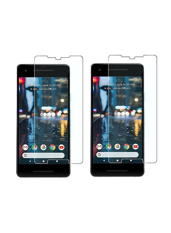 Generic - 2-Piece Tempered Glass Screen Protector For Google Pixel 2 XL Clear - Image 1
