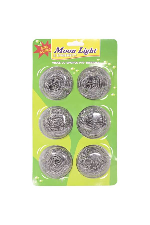 MoonLight 6 Pieces Steel Wool Set Silver - Image 4