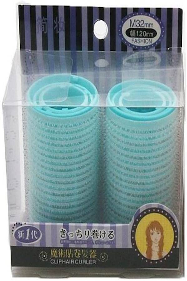 6 قطع من لفافات الشعر ذاتية التثبيت أزرق - Image 2