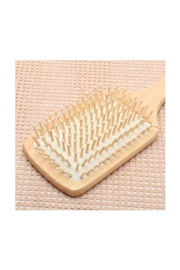 فرشاة شعر منشطة لفروة الرأس ومضادة لشحنات الكهرباء الساكنة بيج - Image 4