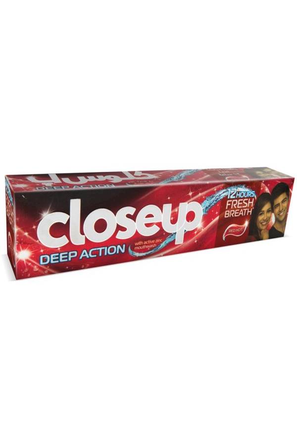 كلوز أب معجون أسنان حار ذو تأثير عميق بالزنك النشط، لون أحمر أحمر 120ملليلتر - Image 2