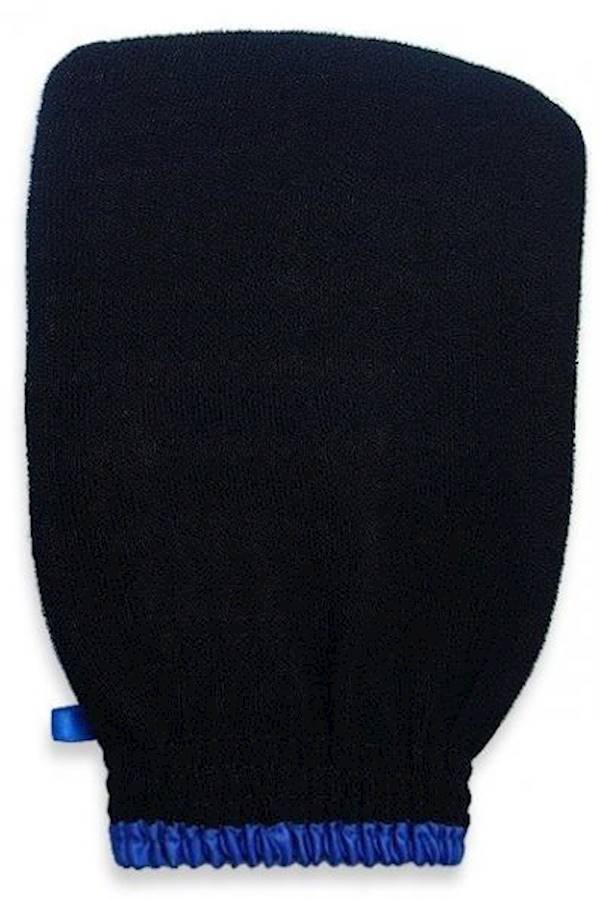 Zaine - Exfoliating Glove Black/Blue - Image 1