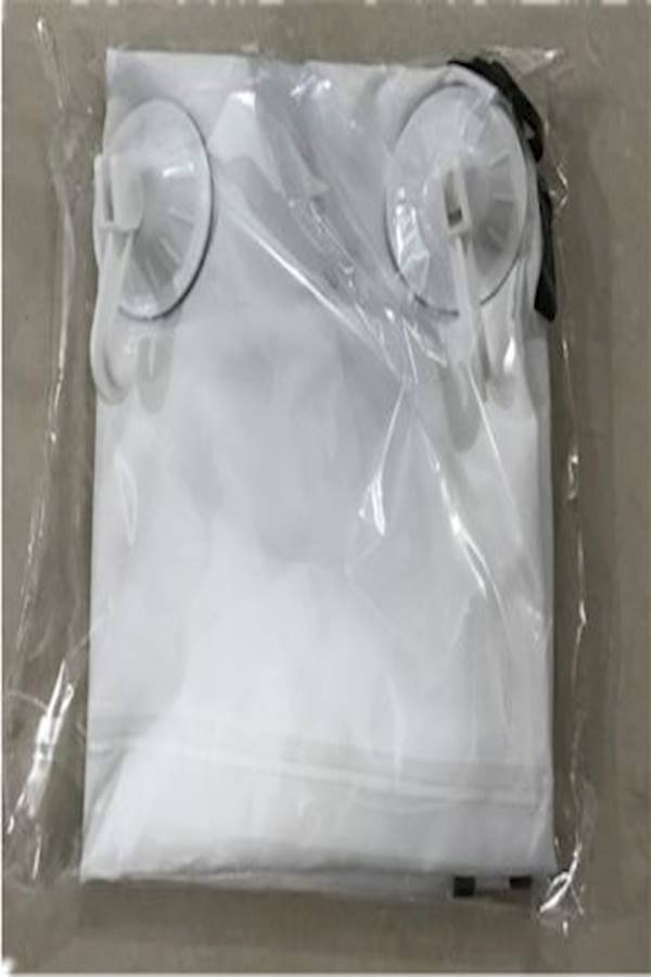 Generic Beard Shaving Cape White 130 x82cm  - Image 2