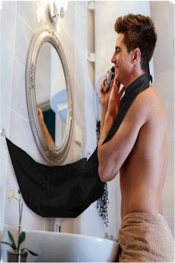 Generic Beard Shaving Cape White 130 x82cm  - Image 5
