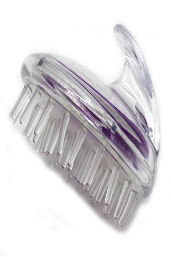 فرشاة شعر لتدليك فروة الرأس أرجواني/ شفاف - Image 4