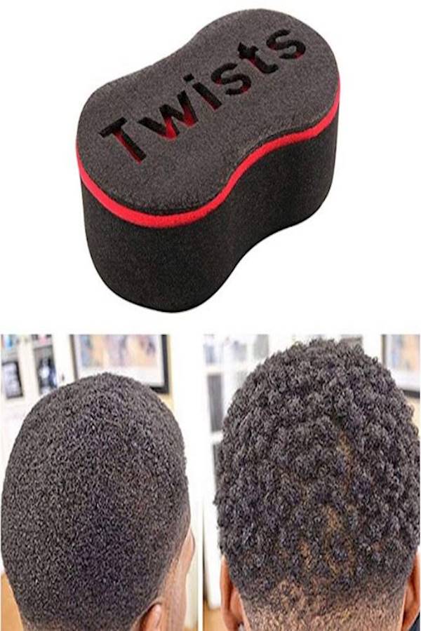 Hair Brush Sponge Black - Image 3