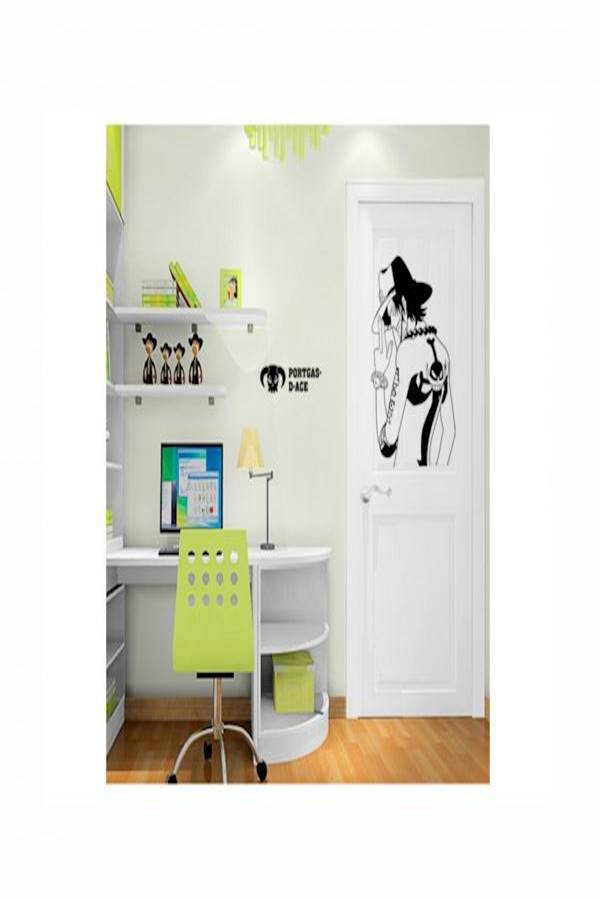 ملصق جداري بتصميم رسومات كرتونية أسود 70x50سم - Image 3