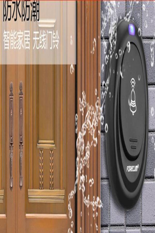 Forecum Wireless Smart Doorbell Black  - Image 5