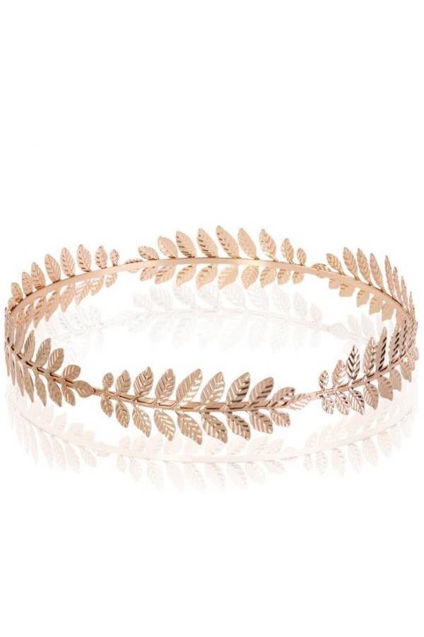 Generic Leaf Branch Headband Gold - Image 1