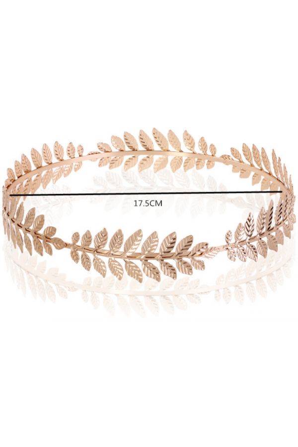 Generic Leaf Branch Headband Gold - Image 2